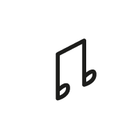 <strong>Música</strong><br/>
en zonas comunes y Terrazas